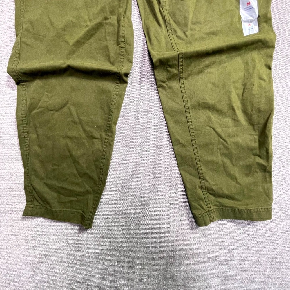 Old Navy OGC Chino Pants Womens Medium Olive Green High Waisted Tapered Straight - Picture 2 of 12